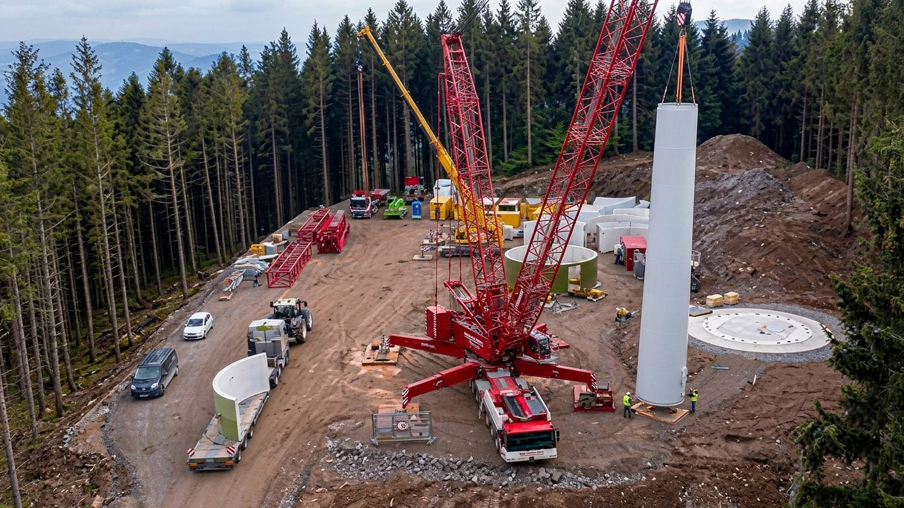 Windkraft und Zuwegungsplanung